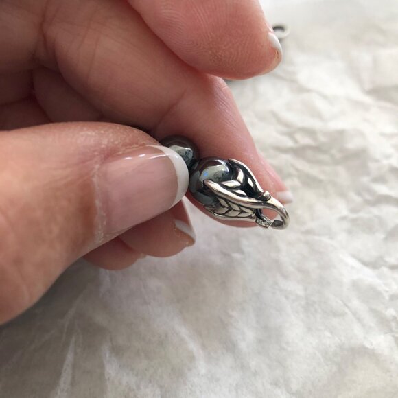 David Yurman Men's Spiritual Bead Bracelet w Hematite 8mm 8.25” - Picture 6 of 9